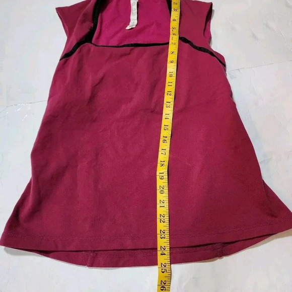 Vintage Lululemon Athletica Top Square Neck Cap Sleeve Women's X1 Purple / Black - Picture 7 of 11
